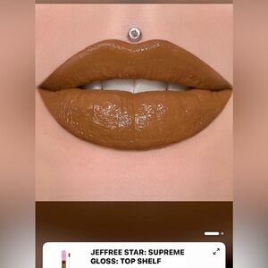 ✨🤎Jeffree Star Cosmetics New w/ Box Supreme Lip Gloss in Top Shelf 🤎✨